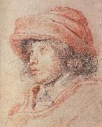 Peter Paul Rubens Nikelaxi wearing the red cap oil painting artist